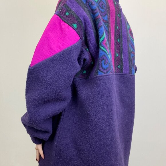 L Vintage Aztec Olympia Fleece Jacket - Picture 3 of 5